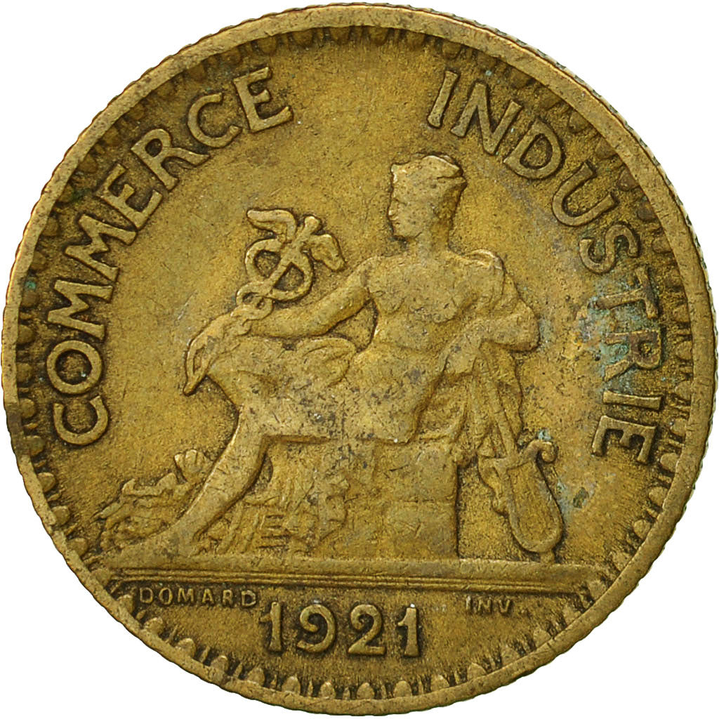 France, Chambre de commerce, Franc, 1921, Paris, VF(30-35), Aluminum-Bronze