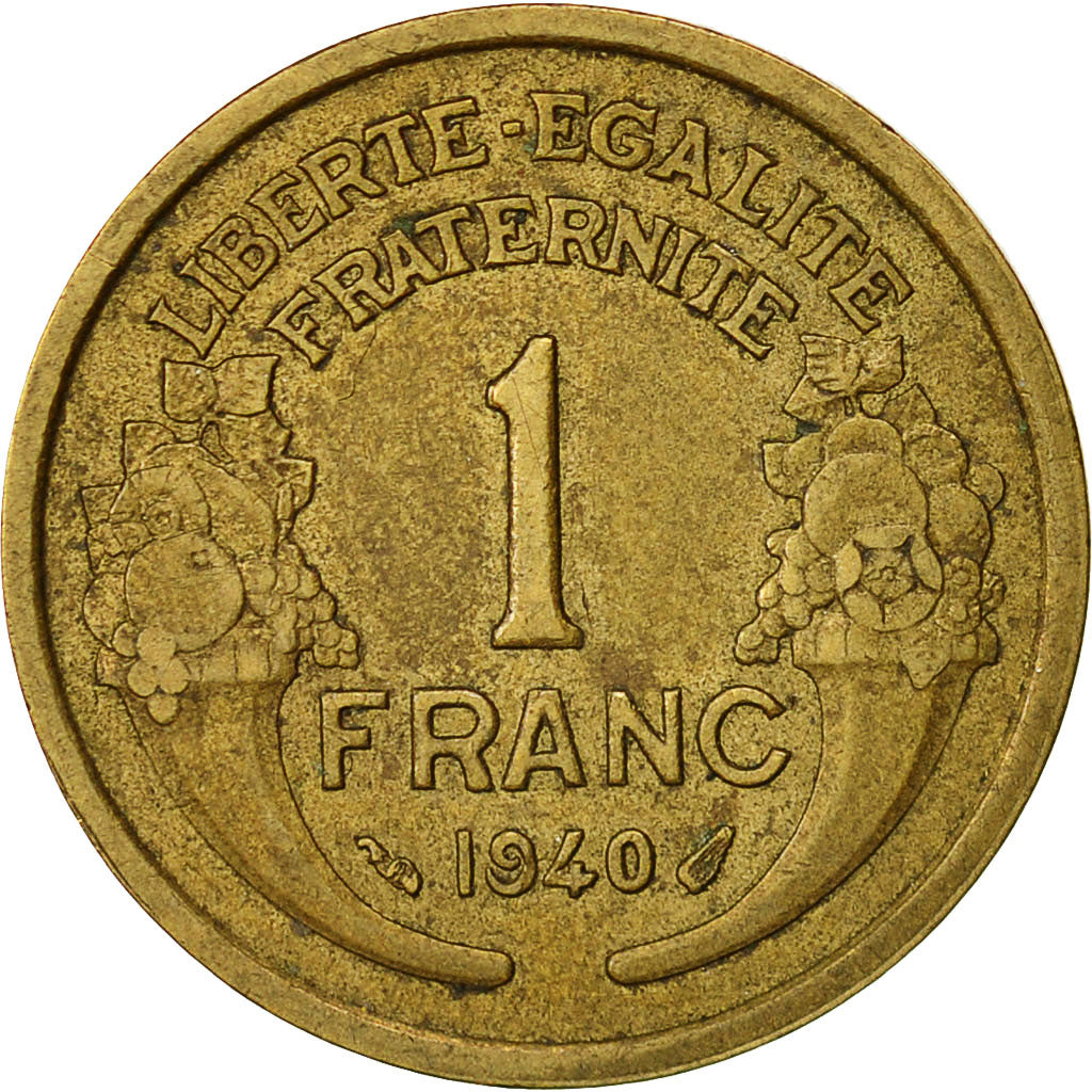 France, Morlon, Franc, 1940, Paris, TB+, Aluminum-Bronze, KM:885, Gadoury:470