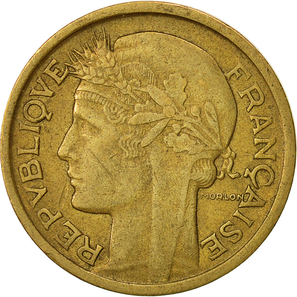 France, Morlon, Franc, 1938, Paris, TTB, Aluminum-Bronze, KM:885, Gadoury:470