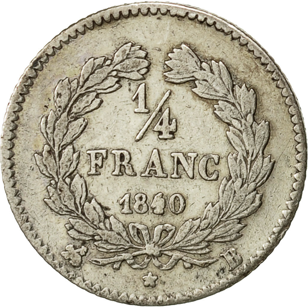 France, Louis-Philippe, 1/4 Franc, 1840, Rouen, EF(40-45), Silver, KM:740.2