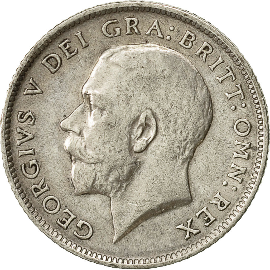 Great Britain, George V, 6 Pence, 1914, EF(40-45), Silver, KM:815