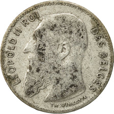 Bélgica, 50 Centimes, 1909, BC, Plata, KM:60.1