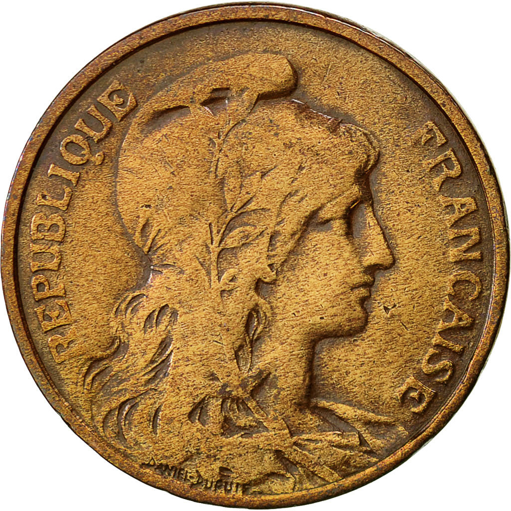 France, Dupuis, 5 Centimes, 1911, Paris, EF(40-45), Bronze, KM:842, Gadoury:165
