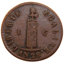 Haiti, 1 Centime, 1831, KM #21, EF(40-45), Copper, 3.00