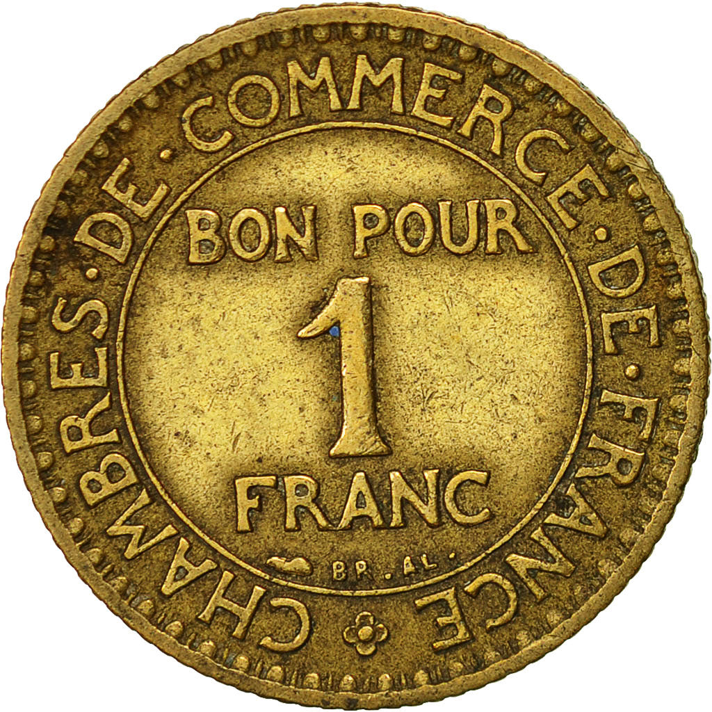 Coin, France, Chambre de commerce, Franc, 1923, Paris, VF(30-35)