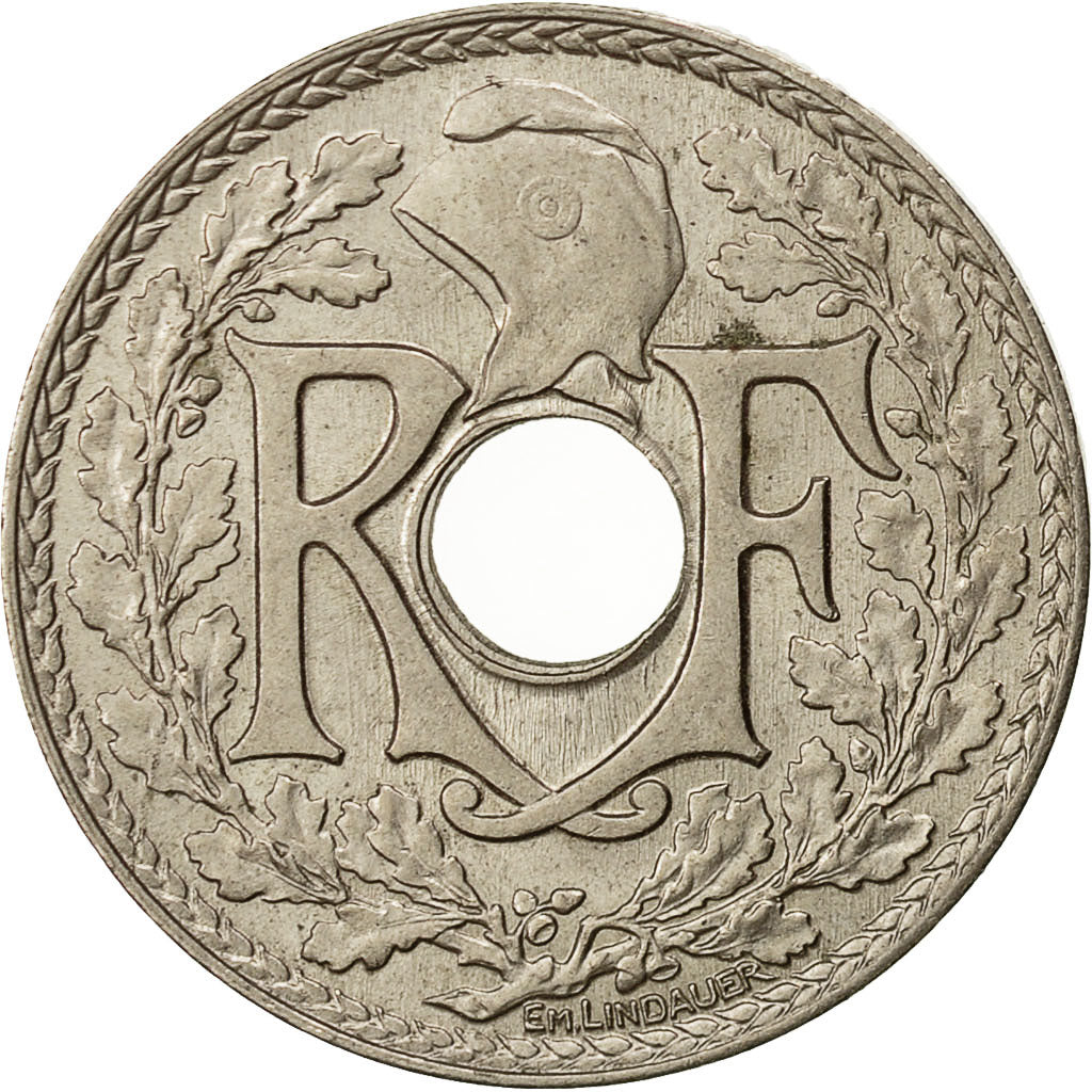 France, Lindauer, 25 Centimes, 1918, EF(40-45), Copper-nickel, KM:867a