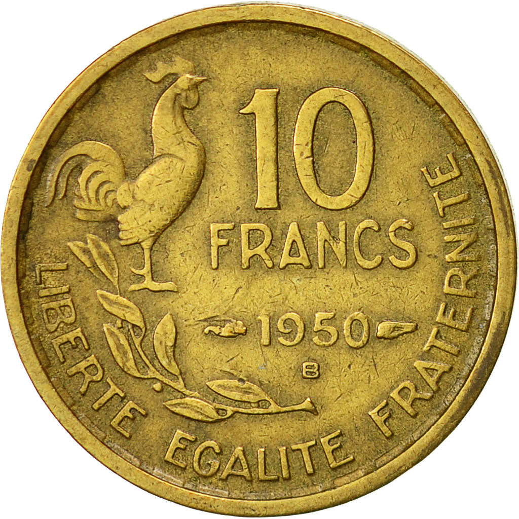 Monnaie, France, Guiraud, 10 Francs, 1950, Beaumont - Le Roger, TTB