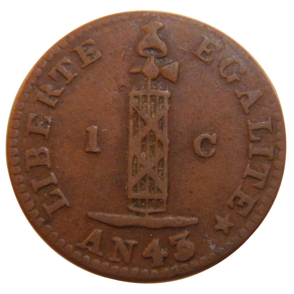 HAITI, Centime, 1846, KM #25.1, EF(40-45), Copper, 21, 2.60
