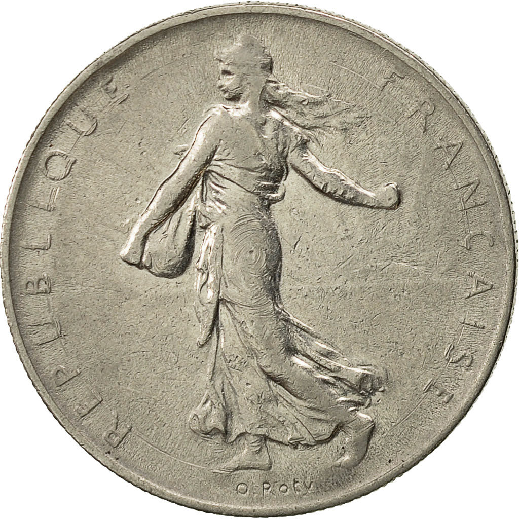 France, Semeuse, Franc, 1961, Paris, TB+, Nickel, KM:925.1, Gadoury:474