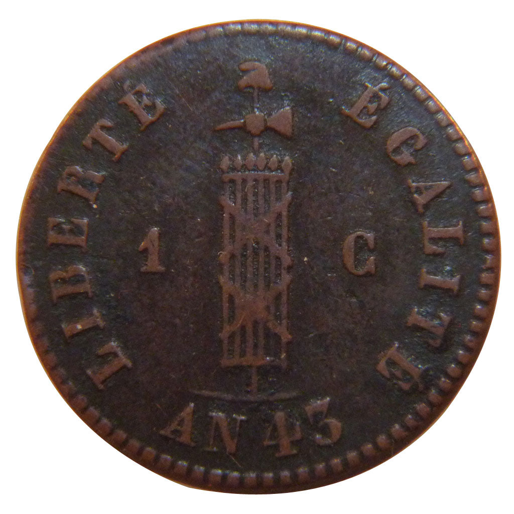 HAITI, Centime, 1846, KM #24, EF(40-45), Copper, 22, 3.00