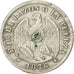 Chile, 20 Centavos, 1876, VF(30-35), Silver, KM:138.1