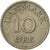 Moneta, Dania, Frederik IX, 10 Öre, 1955, Copenhagen, EF(40-45), Miedź-Nikiel