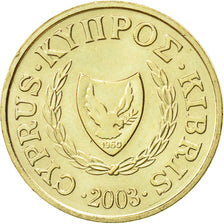 Cyprus, Cent, 2003, AU(50-53), Nickel-brass, KM:53.3