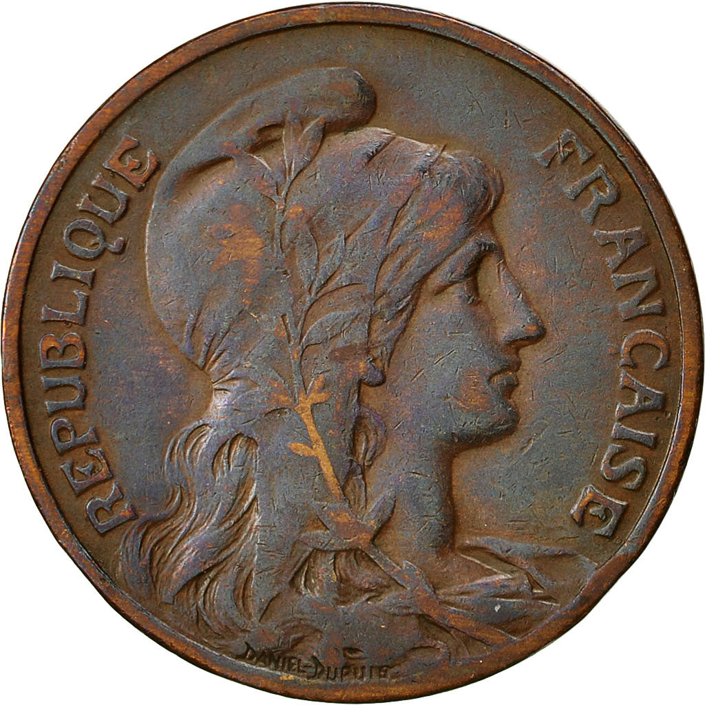 France, Dupuis, 10 Centimes, 1913, Paris, EF(40-45), Bronze, KM:843