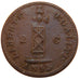 Haiti, 2 Centimes, 1846, KM #27.1, AU(50-53), Copper, 24, 5.40