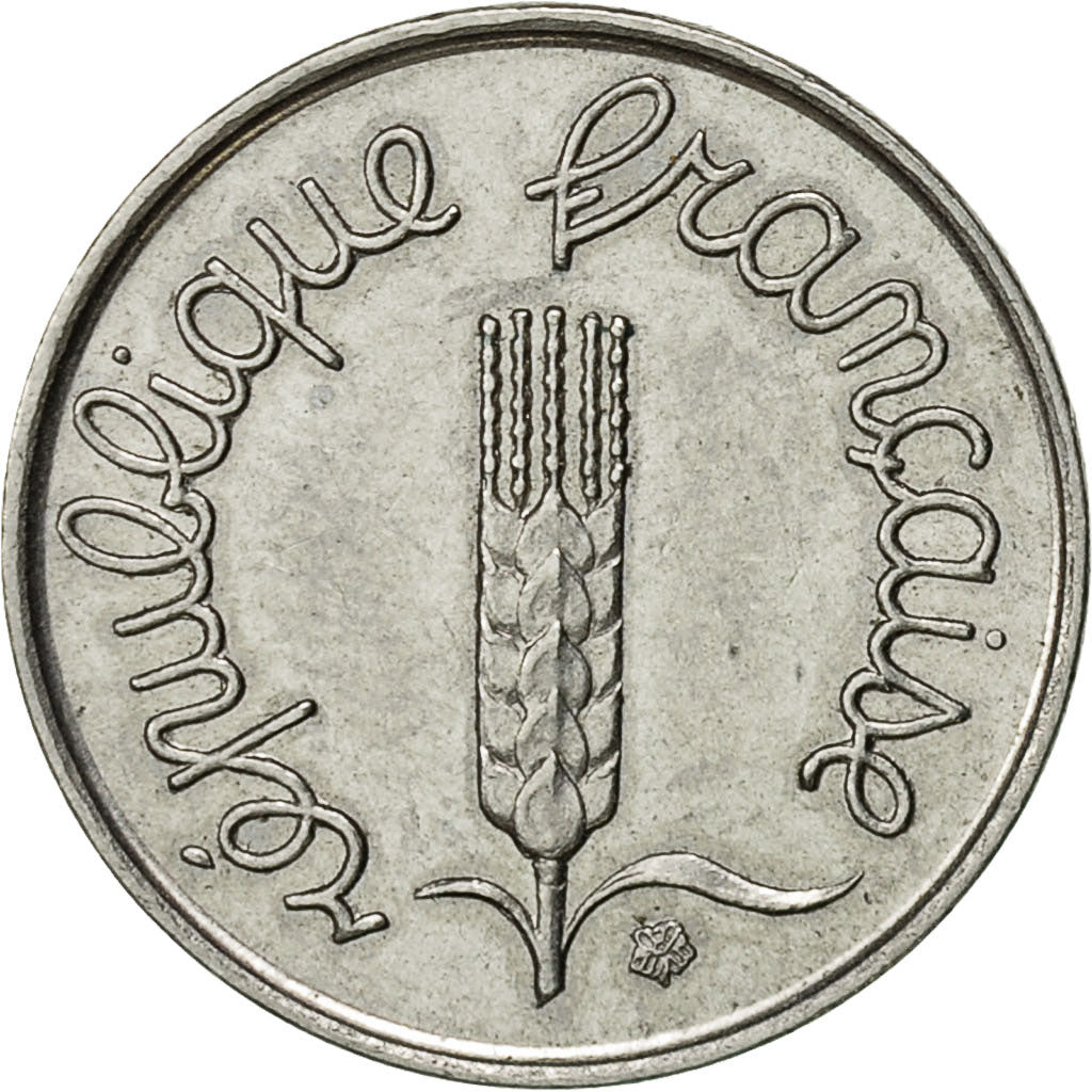Moneta, Francja, Épi, Centime, 1968, Paris, EF(40-45), Stal nierdzewna, KM:928