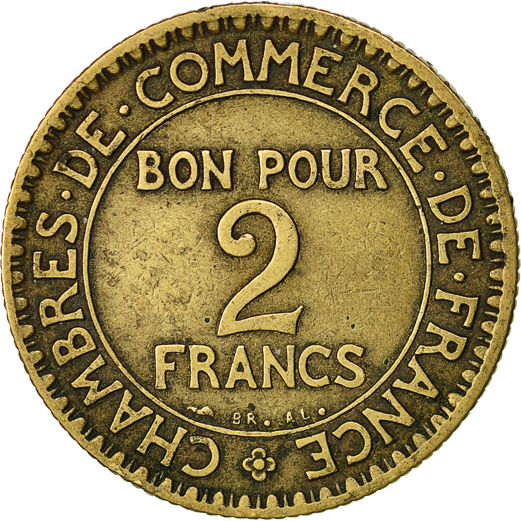 France, Chambre de commerce, Franc, 1924, Paris, TB+, Aluminum-Bronze, KM:876