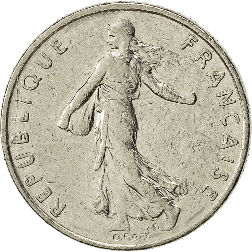 France, Semeuse, 1/2 Franc, 1987, Paris, EF(40-45), Nickel, KM:931.1