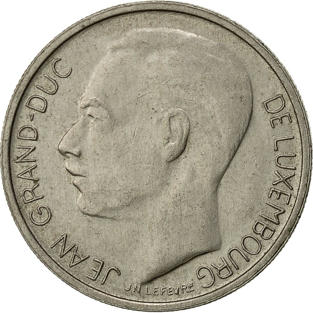 Luxembourg, Jean, Franc, 1968, EF(40-45), Copper-nickel, KM:55