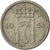 Moneta, Norwegia, Haakon VII, 10 Öre, 1954, VF(30-35), Miedź-Nikiel, KM:396
