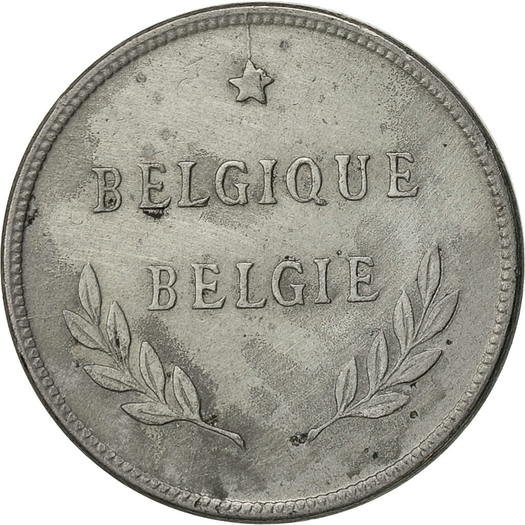 Belgium, 2 Francs, 2 Frank, 1944, VF(30-35), Zinc Coated Steel, KM:133