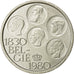 Belgium, 500 Francs, 500 Frank, 1980, Brussels, EF(40-45), Silver Clad