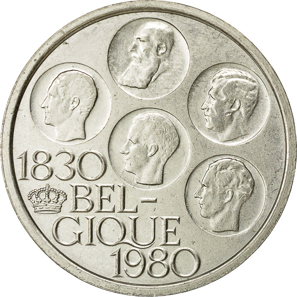 Belgium, 500 Francs, 500 Frank, 1980, Brussels, EF(40-45), Silver Clad