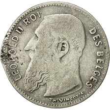 Belgium, 50 Centimes, 1907, VG(8-10), Silver, KM:60.1