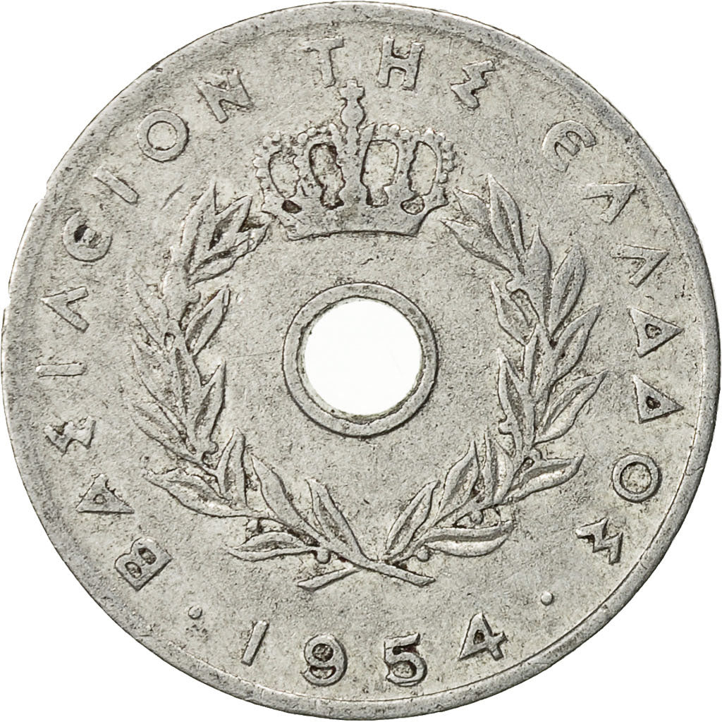 Griechenland, 5 Lepta, 1954, S+, Aluminium, KM:77