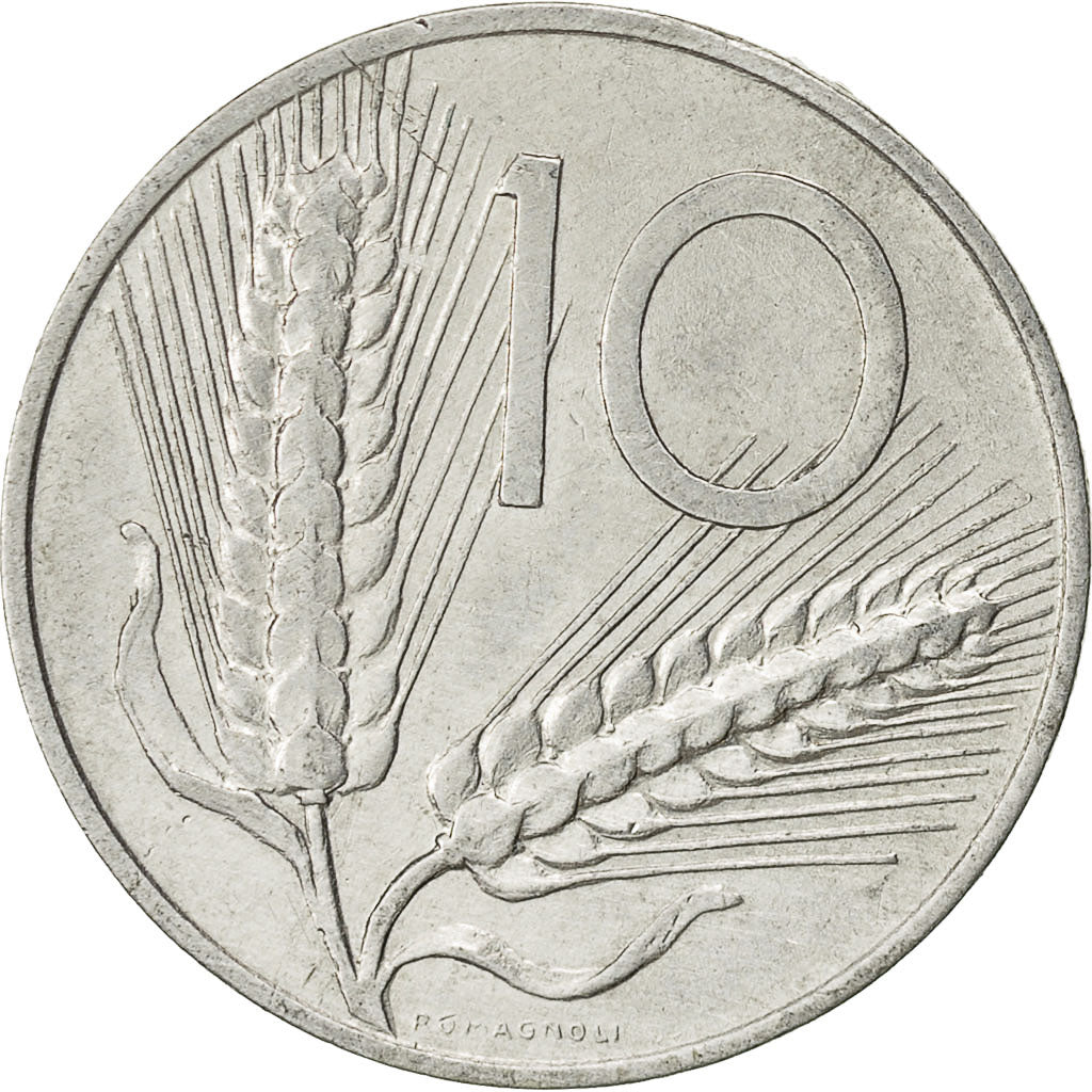 Italie, 10 Lire, 1951, Rome, TTB+, Aluminium, KM:93