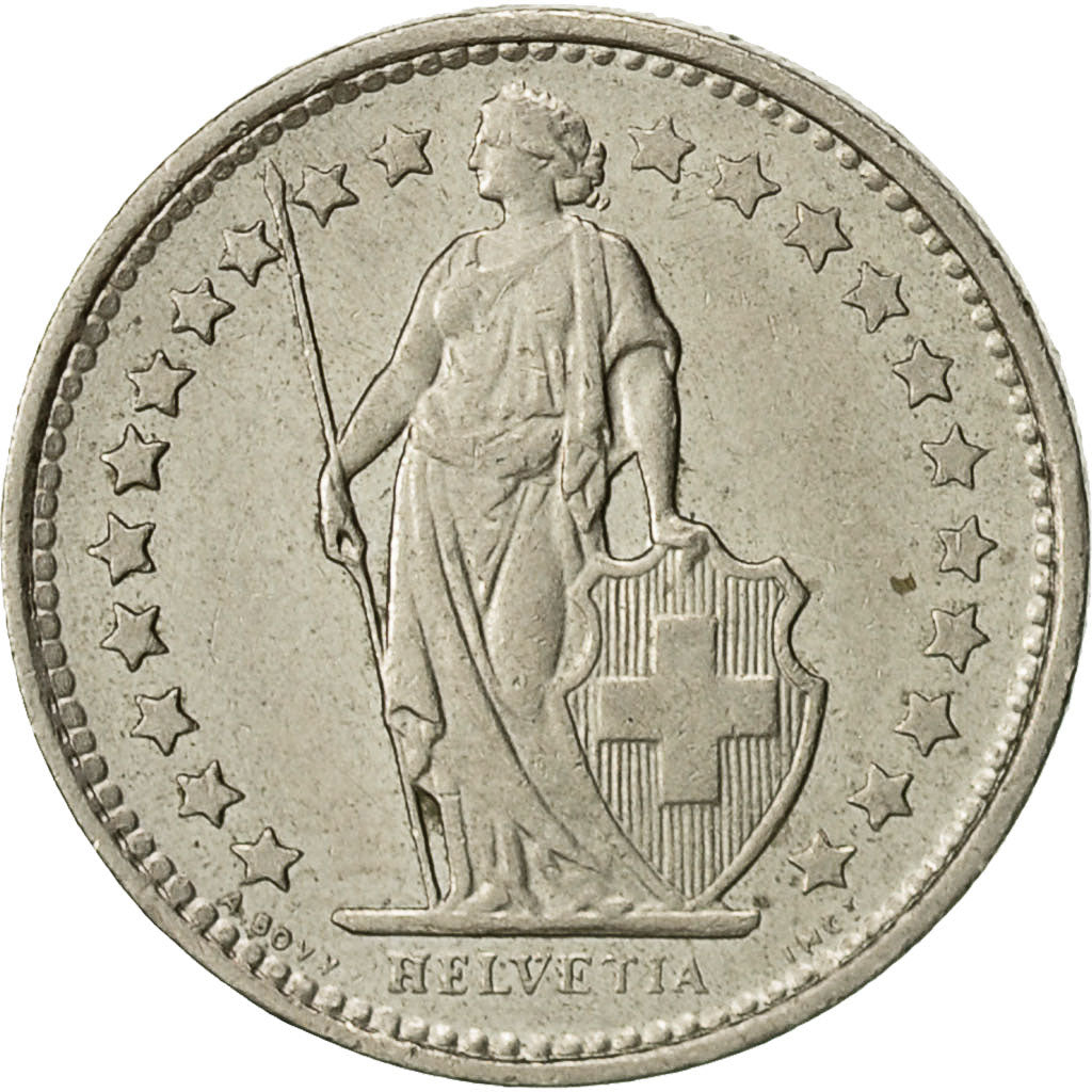 Suiza, 1/2 Franc, 1977, Bern, MBC, Cobre - níquel, KM:23a.1