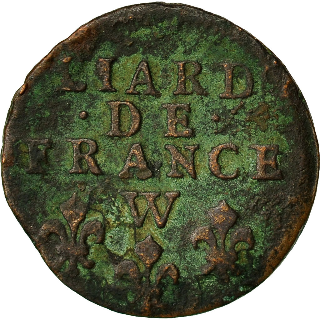 Coin, France, Liard, 1713, Lille, VF(20-25), Copper, Gadoury:82