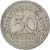 GERMANIA, REPUBBLICA DI WEIMAR, 50 Pfennig, 1921, Berlin, MB+, Alluminio, KM:27