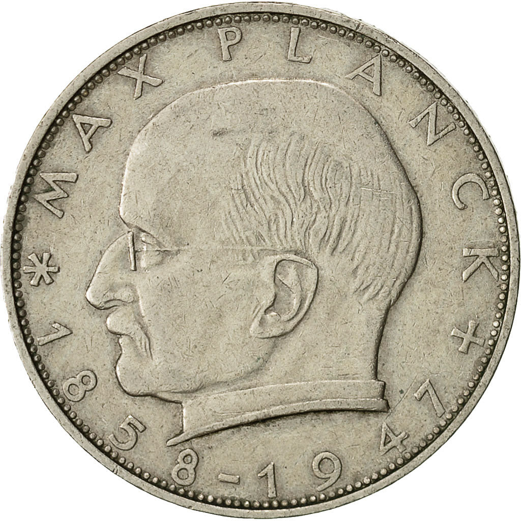 Moneta, Niemcy - RFN, 2 Mark, 1958, Stuttgart, EF(40-45), Miedź-Nikiel, KM:116