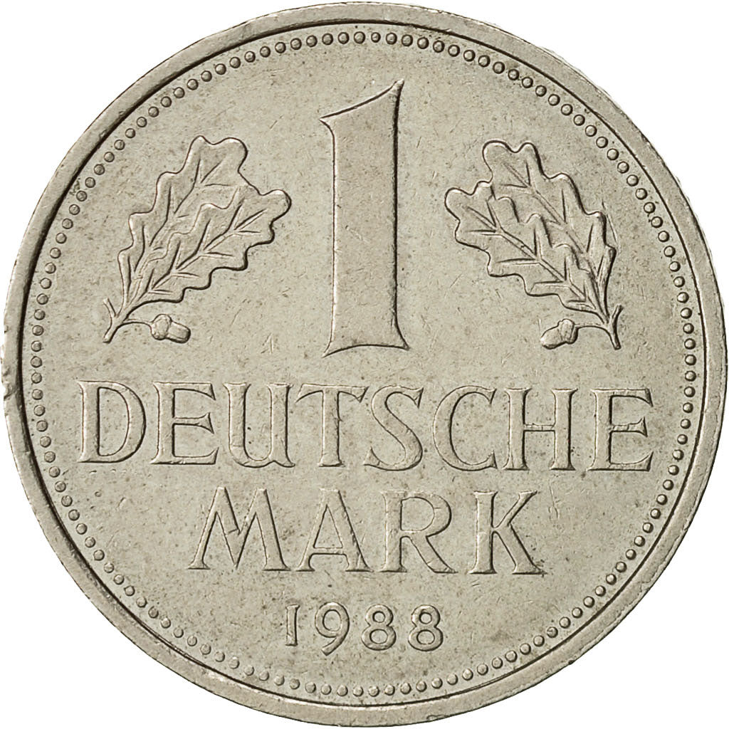 Bundesrepublik Deutschland, Mark, 1988, Karlsruhe, SS, Copper-nickel, KM:110