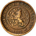Netherlands, William III, 1/2 Cent, 1885, EF(40-45), Bronze, KM:109.1