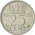 Países Bajos, Juliana, 25 Cents, 1956, MBC, Níquel, KM:183
