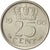 Países Bajos, Juliana, 25 Cents, 1966, MBC, Níquel, KM:183