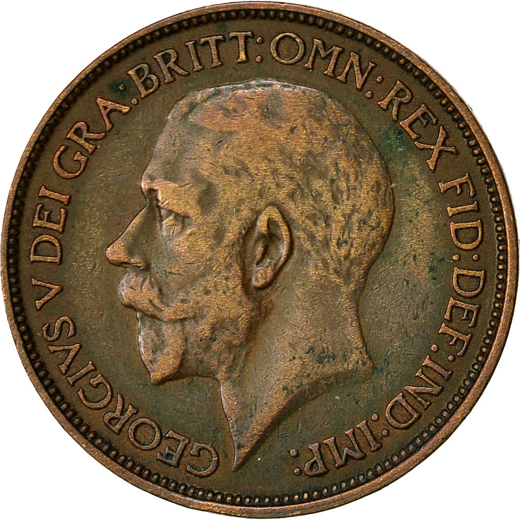 Great Britain, George V, 1/2 Penny, 1912, EF(40-45), Bronze, KM:809
