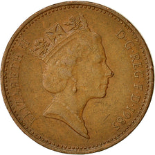 Great Britain, Elizabeth II, Penny, 1985, VF(30-35), Bronze, KM:935