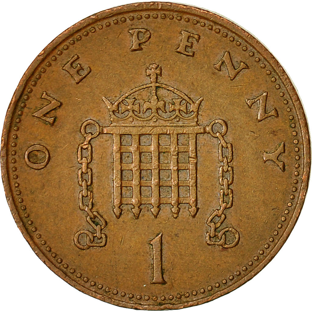 Great Britain, Elizabeth II, Penny, 1985, VF(30-35), Bronze, KM:935