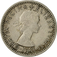 Great Britain, Elizabeth II, 6 Pence, 1948, VF(30-35), Copper-nickel, KM:903