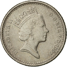 Coin, Great Britain, Elizabeth II, 5 Pence, 1997, VF(30-35), Copper-nickel