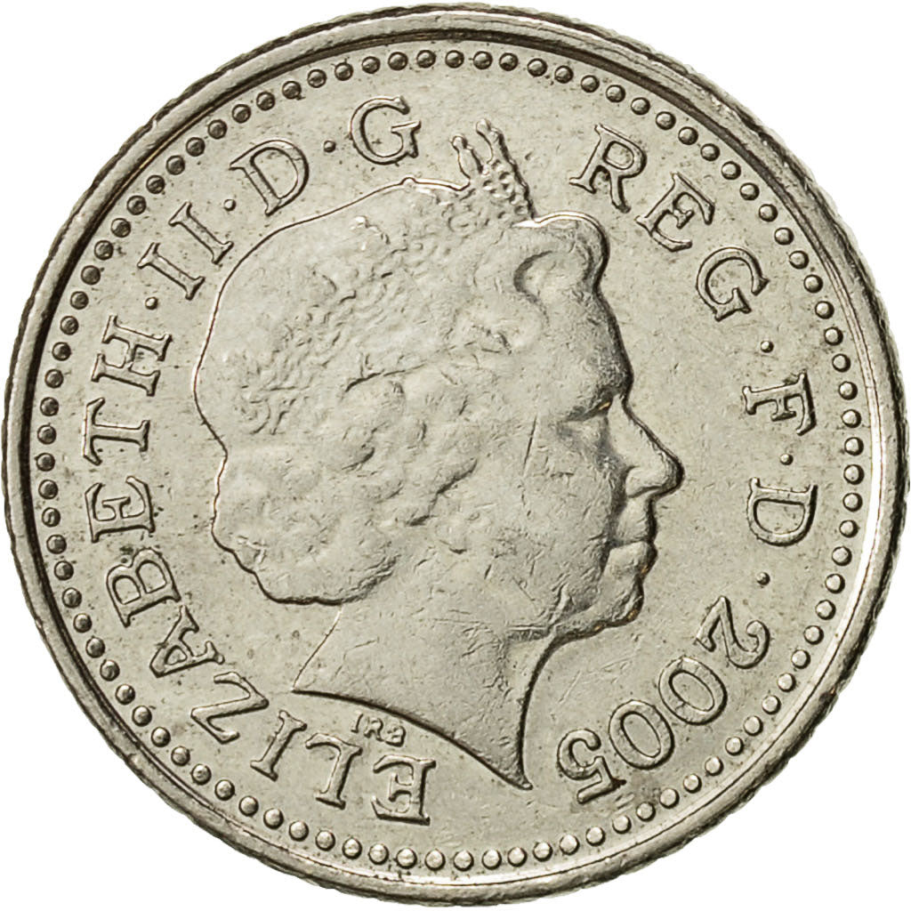 Gran Bretagna, Elizabeth II, 5 Pence, 2005, BB, Rame-nichel, KM:988
