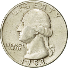 Stati Uniti, Washington Quarter, Quarter, 1953, U.S. Mint, Philadelphia, BB+
