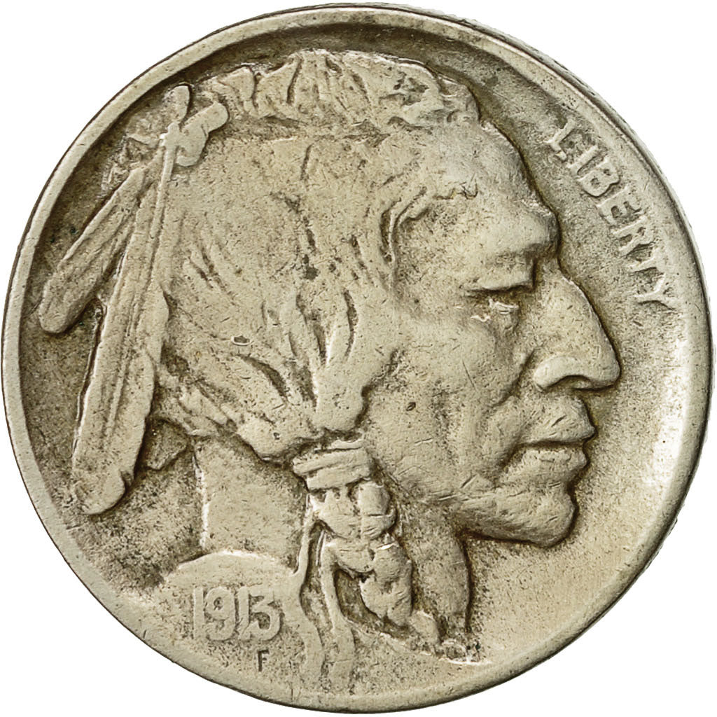 United States, 5 Cents, 1913, Philadelphia, AU(50-53), Copper-nickel
