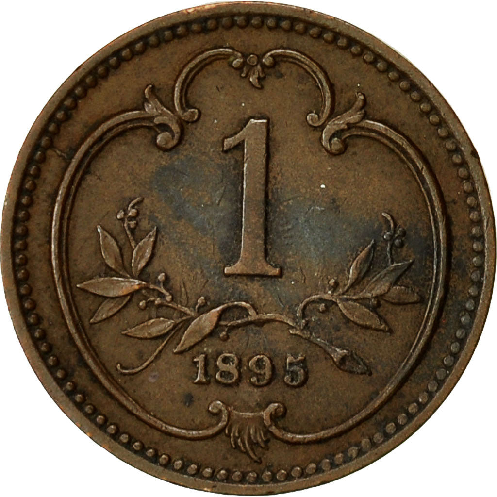 Austria, Franz Joseph I, Heller, 1895, BB, Bronzo, KM:2800