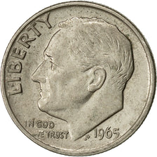 United States, Roosevelt Dime, Dime, 1965, U.S. Mint, Philadelphia, EF(40-45)