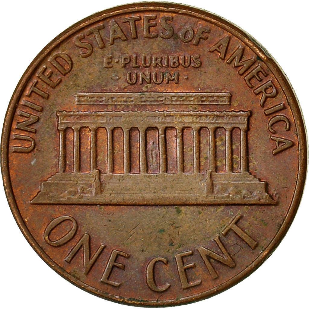 United States, Lincoln Cent, Cent, 1969, U.S. Mint, Denver, EF(40-45), Brass