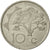 Namibia, 10 Cents, 1993, Vantaa, SS, Nickel plated steel, KM:2